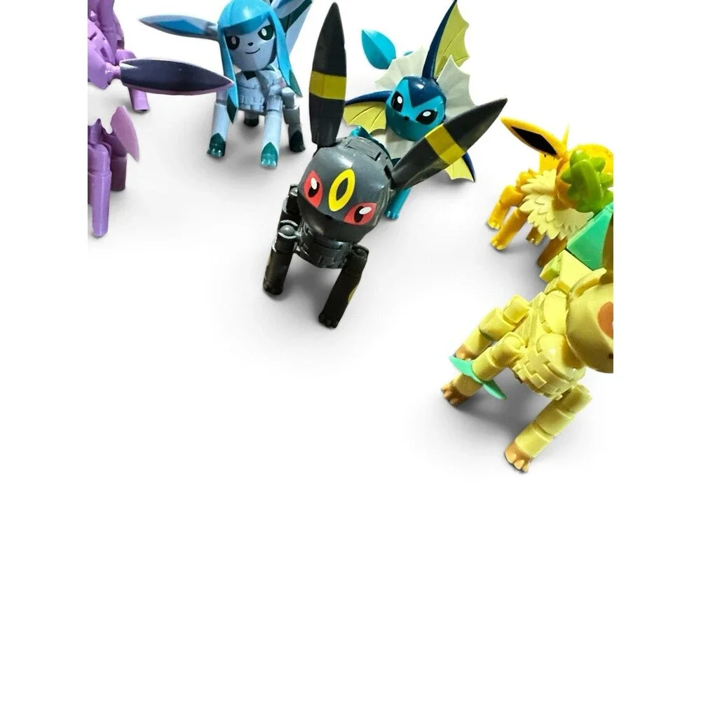 Pokémon Mega Construx Eevee Evolutions Build & Show LOT OF 8 Figures READ